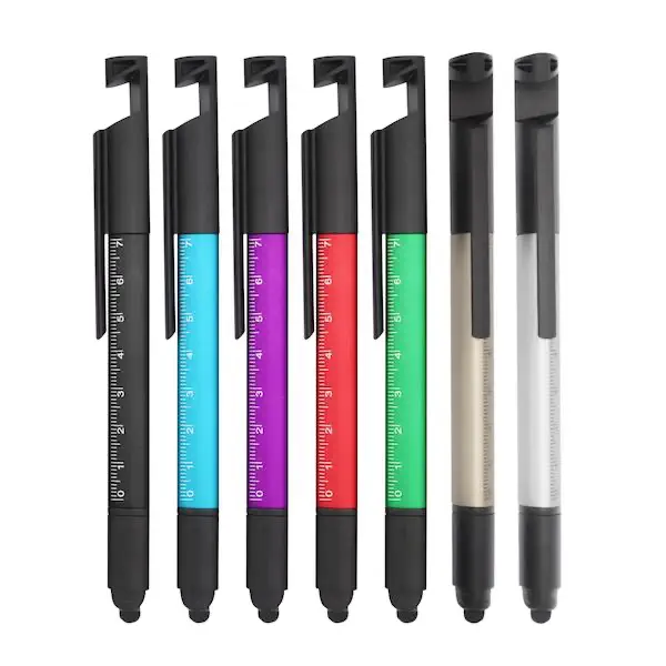 Ruler tool ball pen with stylus 