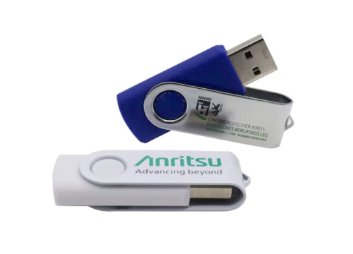 Custom logo swivel USB drive
