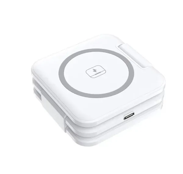 Foldable wireless charger  magnetic 3-in-1 Fast Charging