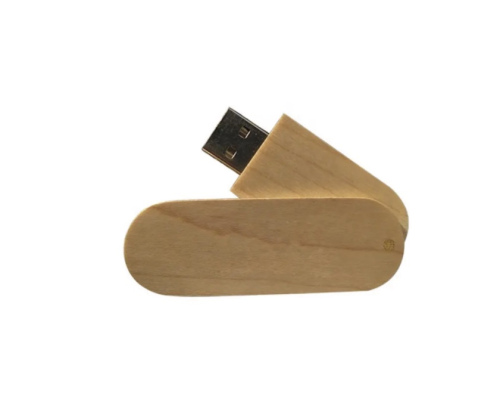 Wooden swivel USB-05