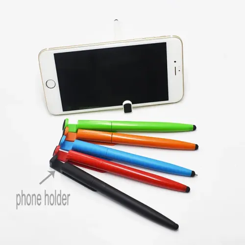 Mobile phone holder plastic gift pen- 02