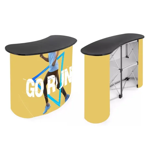 Portable aluminum Pop-Up display Counter