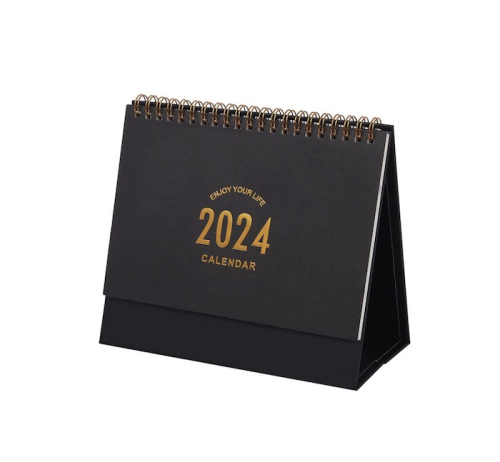 Spiral desk calendar