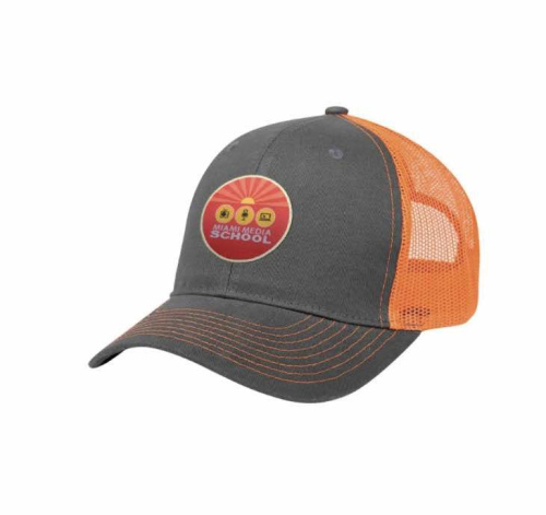 Custom decal logo nesh polyester cap-10