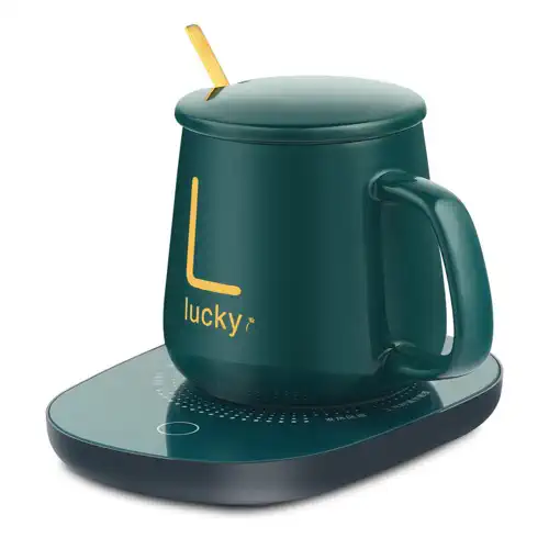 Temperature control ceramic smart coffee mug warmer