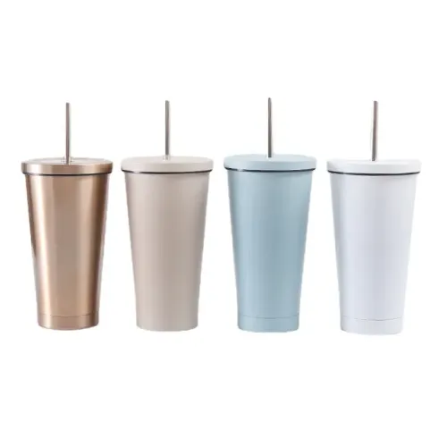Straw Stainless steel tumbler-07