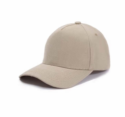 5 Panels custom Kaki base ball cap-07