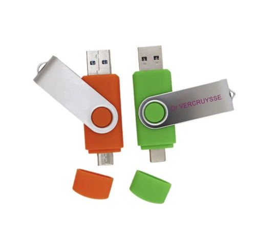 Promotional swivel USB with OTG