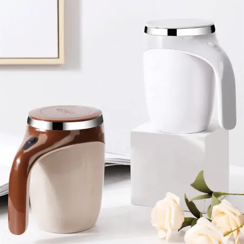 Self stirring insulation drinking mug