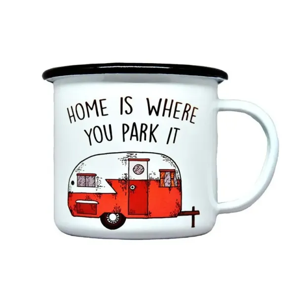 12 oz Metal enamel ceramic camping cups