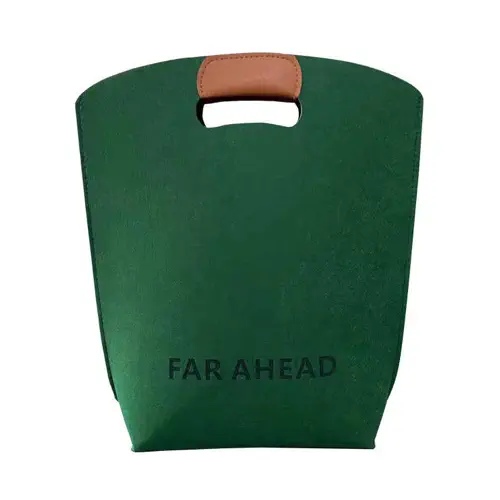 Elegant felt bag with heat press logo 