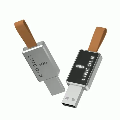 Custom light up logo USB flash drive