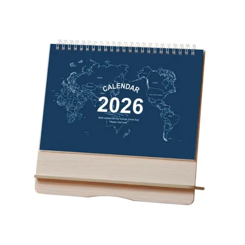 Simple woodeb desk calendar 