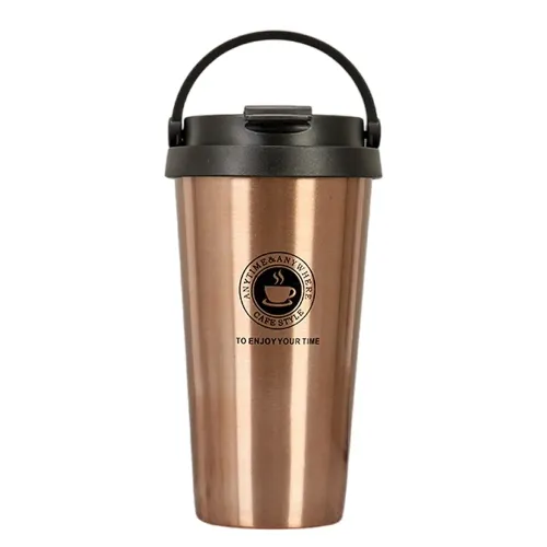 Handled Stainless steel coffee tumbler - 09