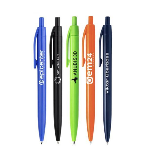 Colorful plastic pen -015