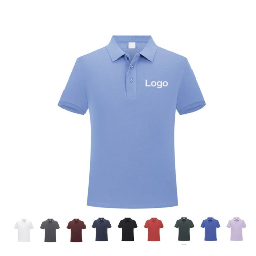 Plain polo shirt with custom collar