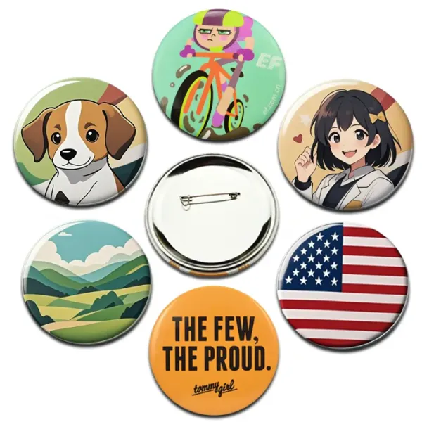 Tinplate button badge 44mm