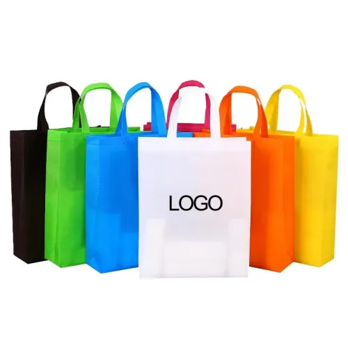 Eco bag portait with custom print logo 