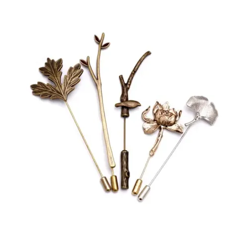 Custom mold brooch suit pin